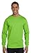 Hanes Men's Long-Sleeve Crewneck Beefy T-Shirt, LIME, XX-Large