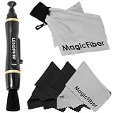 Professional Cleaning Kit for DSLR Cameras (Canon, Nikon, Pentax, Sony) - Includes: LensPen NPL-1 Camera Cleaning System + 3 Premium MagicFiber Microfiber Cleaning Cloth and Cleaning Cloth Keychain