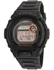 Casio Womens BLX102-1 Baby-G Multi-Function Black Resin Digital Watch