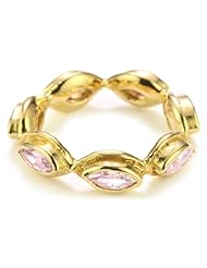 MELINDA MARIA "Gwyneth Collection" Pink Diamond Ring, Size 7