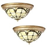 Allistar Flush Ceiling Mount - Set of Two