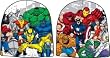 Marvel Comics Heroes Comic Strip Knit Beanie Hat (Wolverine, X-men, Thor, Hulk, Fantastic Four)