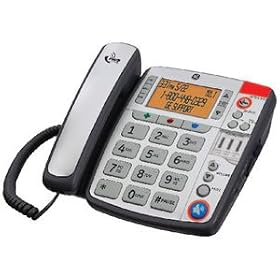 GE 29579BE1 Amplified Corded Phone for Moderate-Severe Hearing Loss with Large Buttons & Caller ID