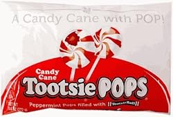 Peppermint Candy Cane Tootsie Pops