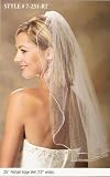 1 Layer Elbow Length Veil w/ Rattail Edge