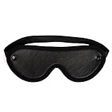 Bondage Boutique Intermediate Faux Leather Blindfold Black