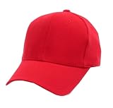 Plain Red Adjustable Hat