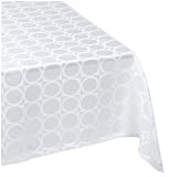 DII White Dots Jacquard Tablecloth