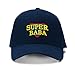 Super Baba (Dad) Embroidery Embroidered Adjustable Hat Baseball Cap Navy