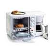 Maxi-Matic EBK-200 Elite Cuisine 3-in-1 Breakfast Station 4-Cup Coffee Maker, White