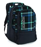 JanSport Air Cure Backpack (Black/Blue Streak Perry Plaid)