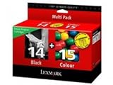 Lexmark 14 Black & 15 Colour Ink Cartridges for Z2300 Z2310 Z2320 X2600 X2630 X2650 printers