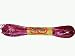 Fluorescent Red w/ Silver Holographic CraftLace Hank