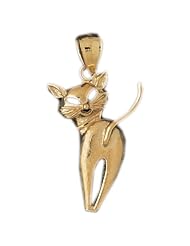 CleverEves 14K Gold Pendant Cat 4.8 - Gram(s)