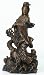 Kuan-Yin on Dragons Bronze Statue