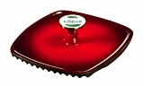 Lodge Color ECPP43 Enameled Cast Iron Square Panini Press, Island Spice Red, 8.5-inch
