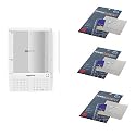 Ikross Premium Clear Reusable LCD Screen Protector with Lint Cleaning Cloth for Amazon Kindle Electronic Book Reading Device (3 Packs)