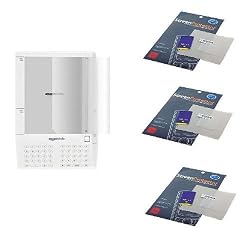 GTMax Premium Clear Reusable LCD Screen Protector with Lint Cleaning Cloth for Amazon Kindle Electronic Book Reading Device (3 Packs)