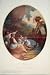NOON LUNCH DINNER FAMILY COLOR PORTRAIT ANTIQUE PRINT
