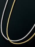 18金（K18） ベネチアンチェーン・ネックレス 45ｃｍ スライドアジャスター付き スライドチェーン