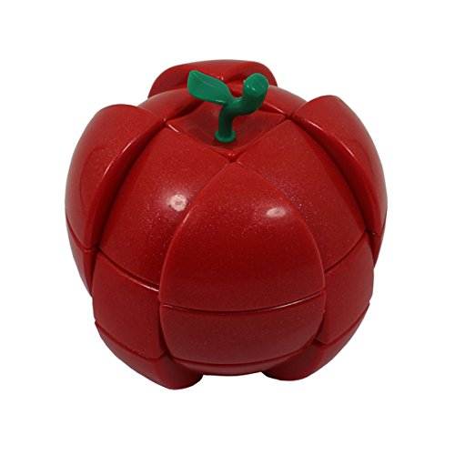 Apple Shaped Megaminx Brain Teaser Magic Rubik's Puzzle Cube Speed Cube Puzzle (Red)