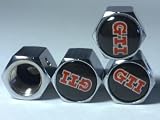 VW Volkswagen GTI Anti-theft CAR Wheel Tire Valve Stem Caps