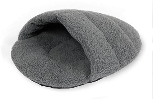Xefeel Soft Pet Bed Dog Puppy Cat Kitten Windproof Bed House Sleeping Warm Mat Cave Sleeping Bag,Grey