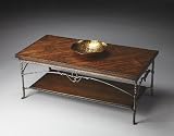 Metalworks Distressed Cocktail Table With Rope Motif