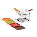 Kitchen & Housewares : Trudeau 11 Piece Zen Chocolate Fondue Set with 4 Storable Plates