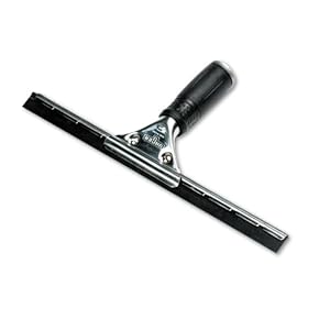 Unger  PR300 12" Pro Stainless Steel Complete Window Squeegee with Handle and Rubber Blade