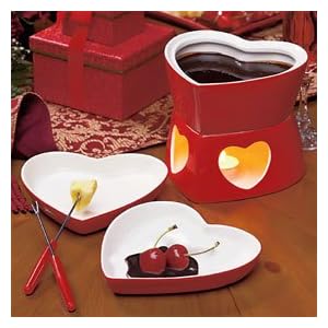 7-Pc. Heart Fondue Set Create A Special Evening With A Heart-Shaped Fondue Set for... by 