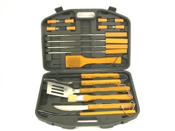 CAMPING BBQ TOOL SET -19 piece GRILLING KIT - BARBEQUE