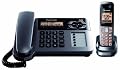 Panasonic Dect 6.0 Metallic Gray Cordless/Corded Phone with Answering Machine (KX-TG1061M)