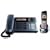 Panasonic Dect 6.0 Metallic Gray Cordless/Corded Phone with Answering Machine (KX-TG1061M)