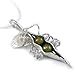 Jewelry : Two Peas in a Pod Necklace - Sterling Silver with Green Freshwater Pearls