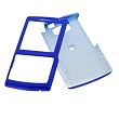 Solid Blue Rubberized Snap-On Hard Crystal Cover Case for AT&T Samsung EPIX i907 Cell Phone