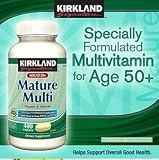 Kirkland Signature Mature Multi Vitamins & Minerals with Lycopene and Lutein 400 Tablets