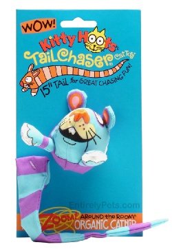 Childrens Toyshop  Pet Supplies : Fat Cat Kitty Hoots Tail Chaser Mouse (Colors and Styles May Vary)