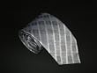 Jacquard Silk Tie Mandado in Grey