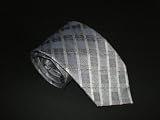 Jacquard Silk Tie Mandado in Grey