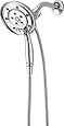 Delta 58471-PK H2O Kinetic In2ition 4-Setting Two-in-One Handshower and Showerhead, Chrome