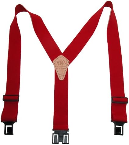 Perry Products SN200 Men's Clip-On 2-in Suspenders Black