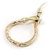 Gold Tone Mesmerized Fashion Snake Bangle Bracelet (18cm)