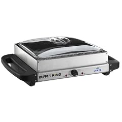 Lentz BGK1 Buffet-W�rmer und Tischgrill mit Antihaftbeschichtung, separater Beh�lter 2/3 GN mit Kunststoffdeckel und Antihaftbeschichtung