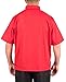Red Lightweight Short Sleeve Chef Coat