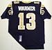 Kurt Warner Autographed/Hand Signed Auth. Rams authentic Reebok on field Jersey