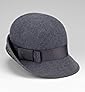 Pure Wool Animal Trim Bow Detail Cloche Hat