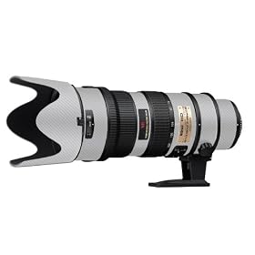 LensSkins White Carbon Fiber for Nikon 70-200mm f/2.8G AF-S IF-ED VR (N70200V1WF)