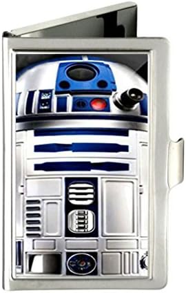 Star wars R2D2 robot Custom Design Unique Stainless Steel Business Card Holder Name Case