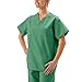 Medline Unisex Reversible Scrub Top with Set In Sleeves - Jade Green